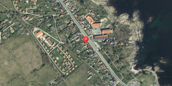 Oversvømmelsesrisiko fra vandløb på Strandvejen 43, 3770 Allinge