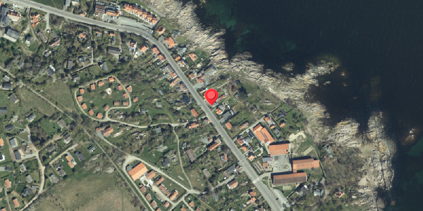 Oversvømmelsesrisiko fra vandløb på Strandvejen 46, 3770 Allinge