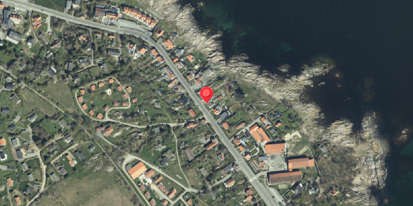 Oversvømmelsesrisiko fra vandløb på Strandvejen 48, 3770 Allinge