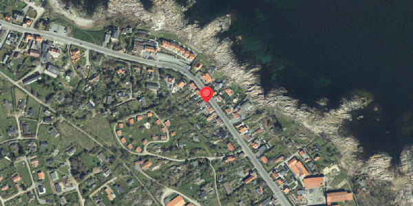 Oversvømmelsesrisiko fra vandløb på Strandvejen 65, 3770 Allinge