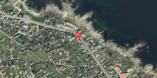 Oversvømmelsesrisiko fra vandløb på Strandvejen 71, 3770 Allinge