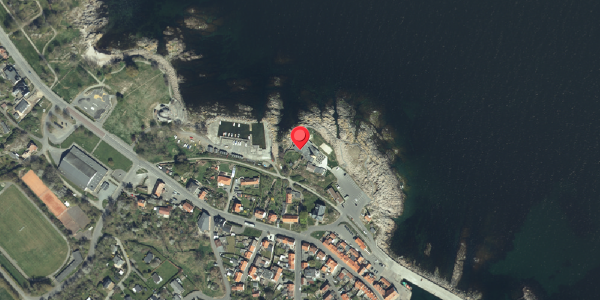 Oversvømmelsesrisiko fra vandløb på Sverigesvej 5B, 3770 Allinge