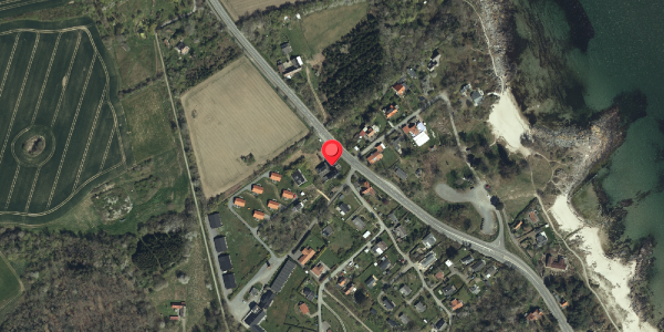 Oversvømmelsesrisiko fra vandløb på Tejnvej 42, 3770 Allinge