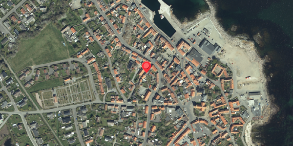 Oversvømmelsesrisiko fra vandløb på Theaterstræde 1, 3770 Allinge
