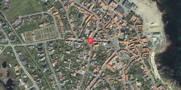 Oversvømmelsesrisiko fra vandløb på Vestergade 4, 3770 Allinge