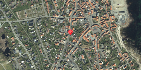 Oversvømmelsesrisiko fra vandløb på Vestergade 9, 3770 Allinge