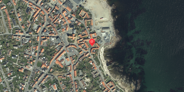 Oversvømmelsesrisiko fra vandløb på Østergade 8A, 3770 Allinge