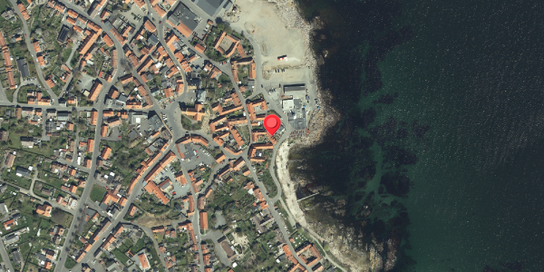 Oversvømmelsesrisiko fra vandløb på Østergade 8E, 3770 Allinge