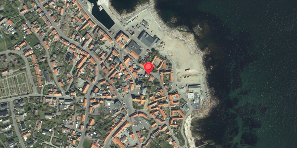 Oversvømmelsesrisiko fra vandløb på Østergade 11, 3770 Allinge