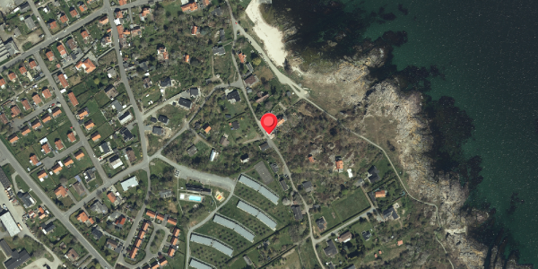 Oversvømmelsesrisiko fra vandløb på Åsbakken 9, 3770 Allinge