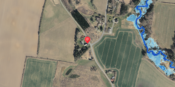 Oversvømmelsesrisiko fra vandløb på Bues Gyde 49, 5592 Ejby