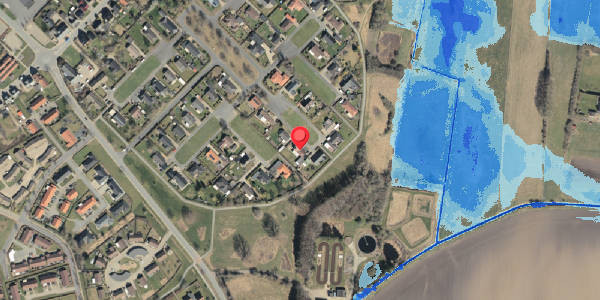 Oversvømmelsesrisiko fra vandløb på Mosevangen 7, . , 5592 Ejby