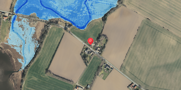 Oversvømmelsesrisiko fra vandløb på Wedellsborgvej 29, 5592 Ejby