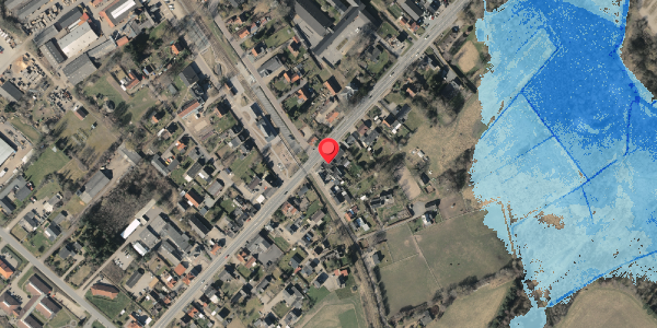 Oversvømmelsesrisiko fra vandløb på Reventlowsvej 21, 5600 Faaborg