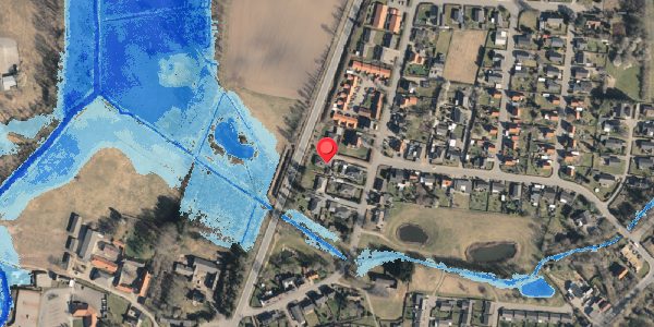 Oversvømmelsesrisiko fra vandløb på Landø 21, 5683 Haarby