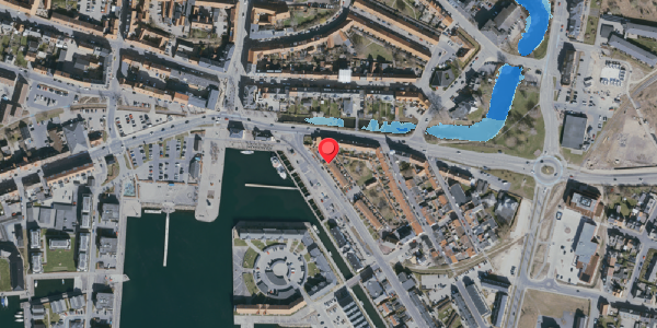 Oversvømmelsesrisiko fra vandløb på Toldbodgade 1, 5800 Nyborg
