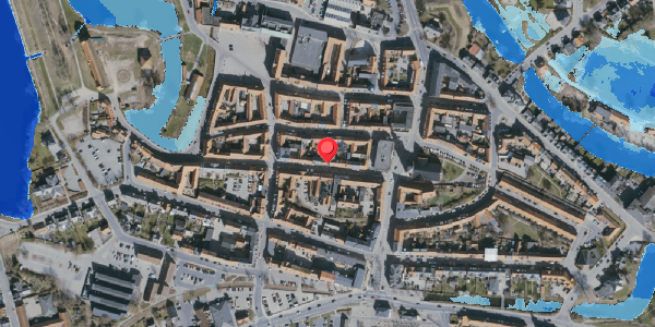 Oversvømmelsesrisiko fra vandløb på Kongegade 21, 5800 Nyborg