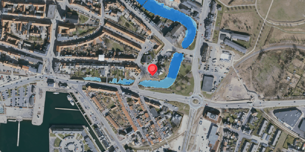 Oversvømmelsesrisiko fra vandløb på Nybrogade 2A, . , 5800 Nyborg