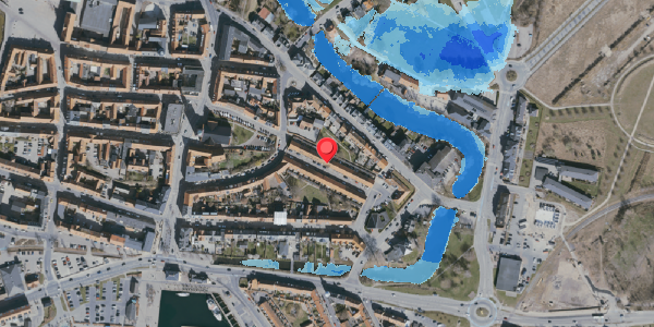 Oversvømmelsesrisiko fra vandløb på Nyenstad 13, 5800 Nyborg