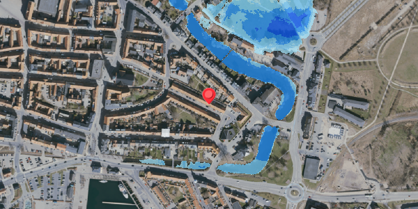 Oversvømmelsesrisiko fra vandløb på Nyenstad 21, 5800 Nyborg