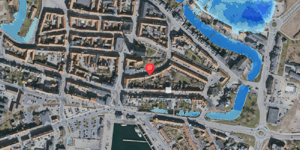 Oversvømmelsesrisiko fra vandløb på Skippergade 16, 5800 Nyborg