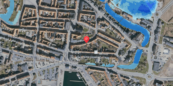 Oversvømmelsesrisiko fra vandløb på Skippergade 18, . , 5800 Nyborg