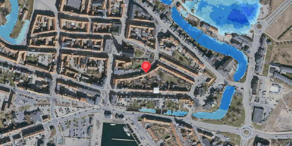 Oversvømmelsesrisiko fra vandløb på Skippergade 24, . , 5800 Nyborg