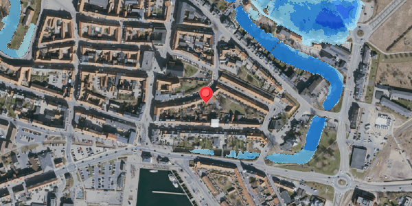 Oversvømmelsesrisiko fra vandløb på Skippergade 26D, . , 5800 Nyborg