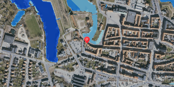 Oversvømmelsesrisiko fra vandløb på Slotsgade 21, 5800 Nyborg