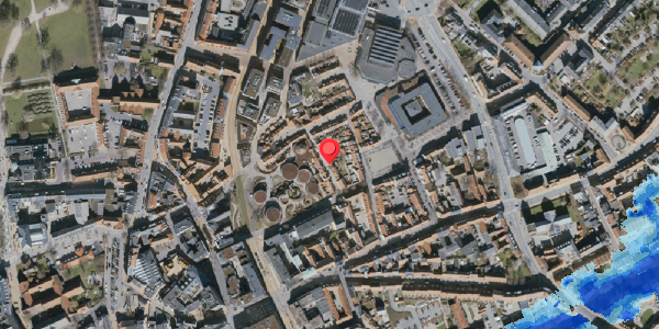 Oversvømmelsesrisiko fra vandløb på Bangs Boder 10, 5000 Odense C