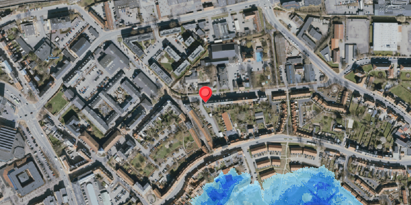 Oversvømmelsesrisiko fra vandløb på Danmarksgade 3, 5000 Odense C