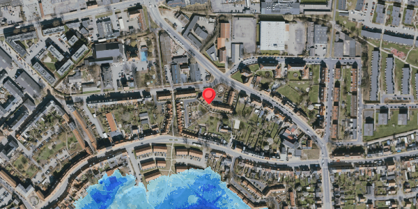 Oversvømmelsesrisiko fra vandløb på Danmarksgade 115, 5000 Odense C