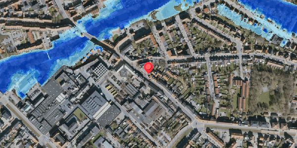 Oversvømmelsesrisiko fra vandløb på Frederiksgade 32, 2. th, 5000 Odense C