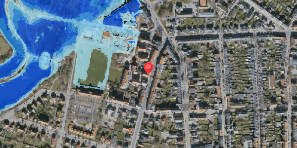 Oversvømmelsesrisiko fra vandløb på Læssøegade 13, 3. tv, 5000 Odense C