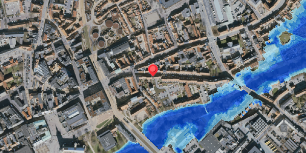 Oversvømmelsesrisiko fra vandløb på Nedergade 9A, . , 5000 Odense C