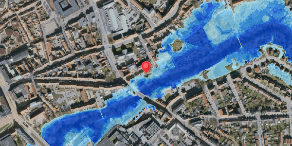 Oversvømmelsesrisiko fra vandløb på Nedergade 47, . , 5000 Odense C