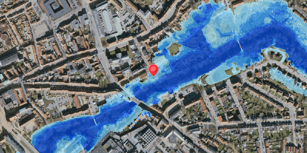 Oversvømmelsesrisiko fra vandløb på Nedergade 57, 5000 Odense C