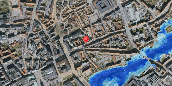 Oversvømmelsesrisiko fra vandløb på Overgade 20, . , 5000 Odense C