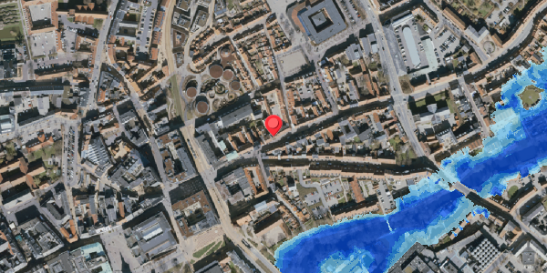 Oversvømmelsesrisiko fra vandløb på Overgade 22, 5000 Odense C