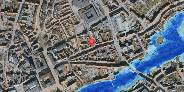 Oversvømmelsesrisiko fra vandløb på Overgade 38, . , 5000 Odense C