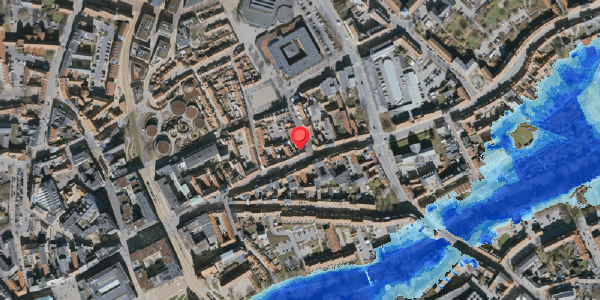 Oversvømmelsesrisiko fra vandløb på Overgade 38B, . , 5000 Odense C