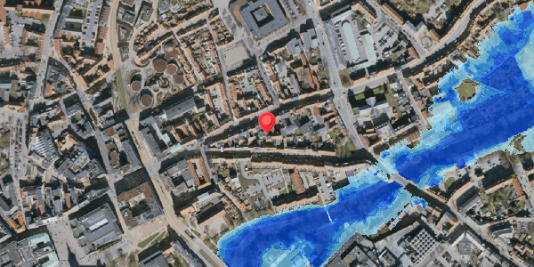 Oversvømmelsesrisiko fra vandløb på Overgade 39D, 5000 Odense C