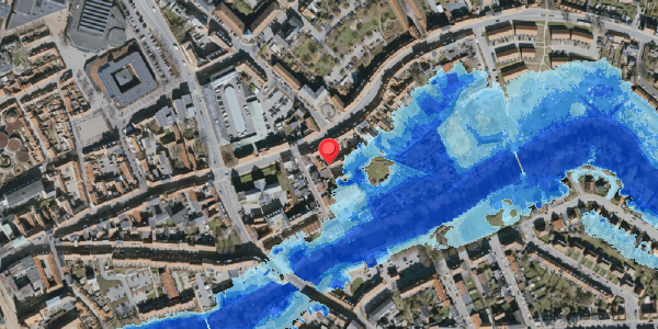 Oversvømmelsesrisiko fra vandløb på Overgade 61C, . , 5000 Odense C
