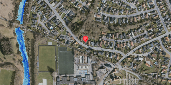Oversvømmelsesrisiko fra vandløb på Spangsvej 21, 5210 Odense NV