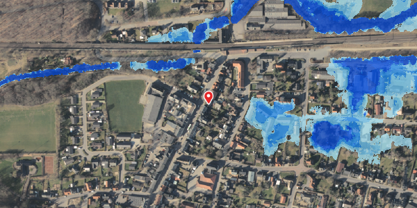 Oversvømmelsesrisiko fra vandløb på Bredgade 11, 5560 Aarup