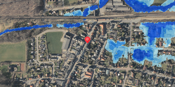 Oversvømmelsesrisiko fra vandløb på Bredgade 13, 5560 Aarup