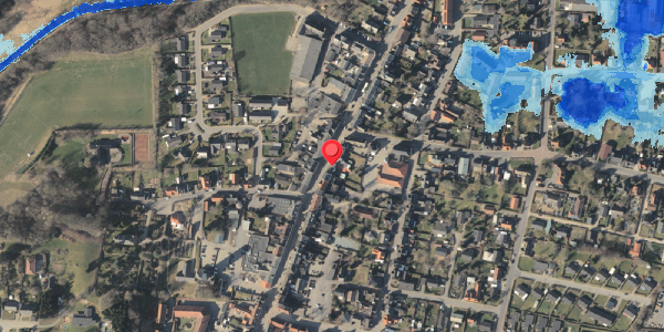 Oversvømmelsesrisiko fra vandløb på Bredgade 33, 5560 Aarup