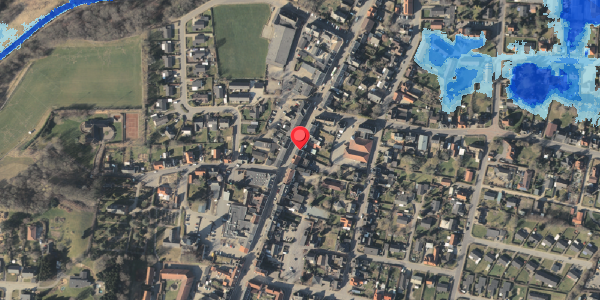 Oversvømmelsesrisiko fra vandløb på Bredgade 35, 5560 Aarup