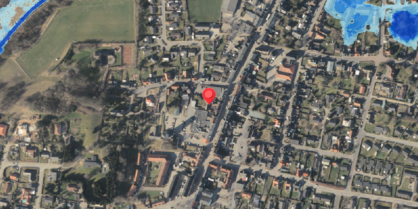 Oversvømmelsesrisiko fra vandløb på Bredgade 38B, 5560 Aarup