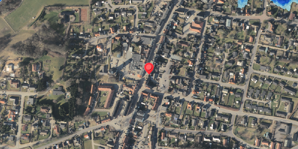 Oversvømmelsesrisiko fra vandløb på Bredgade 57, 5560 Aarup